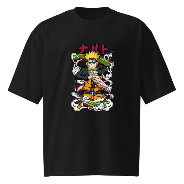 NARUTO OVERSIZED TEE - BLACK