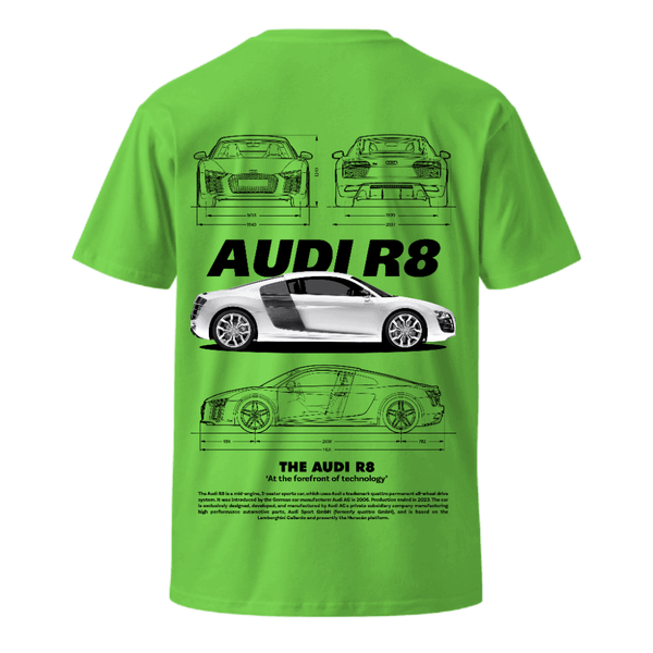 AUDI R8 REGULAR FIT TEE - MUSTARD YELLOW & GREEN
