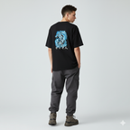 SUPER SAIYAAN OVERSIZED TEE - BLACK