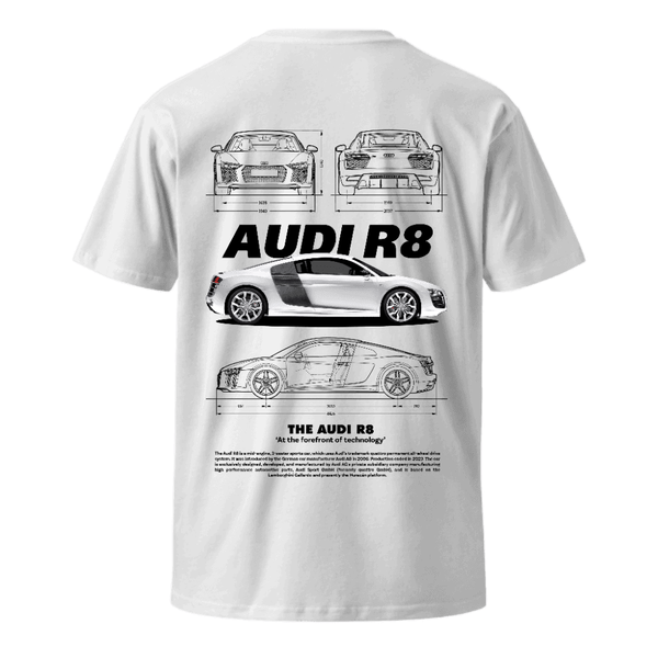 AUDI R8 REGULAR FIT TEE - WHITE